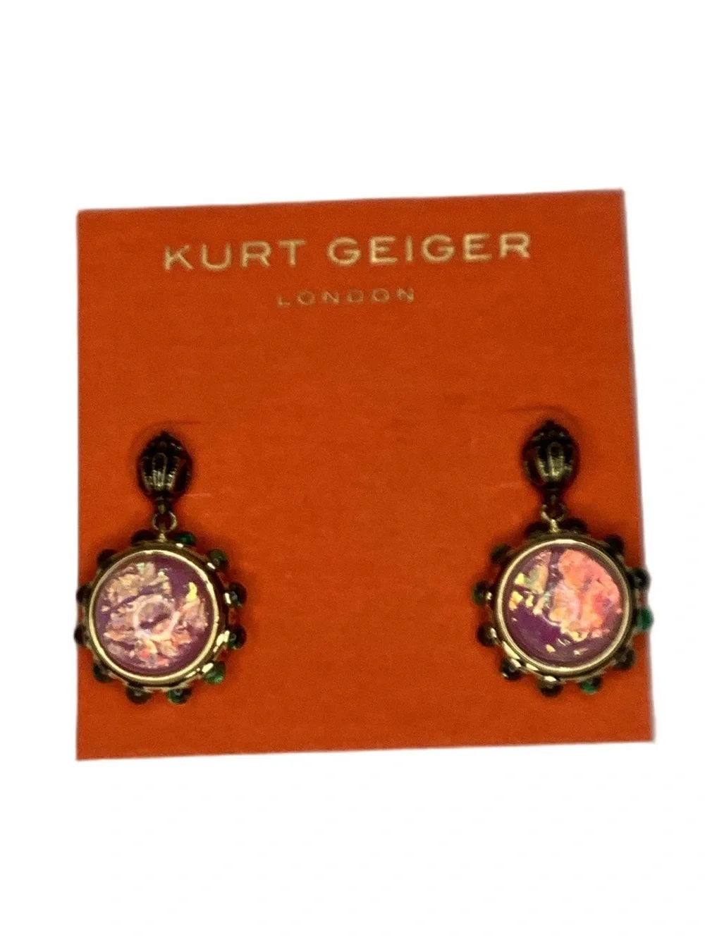 Kurt Geiger London Regency Small Drop Earrings New